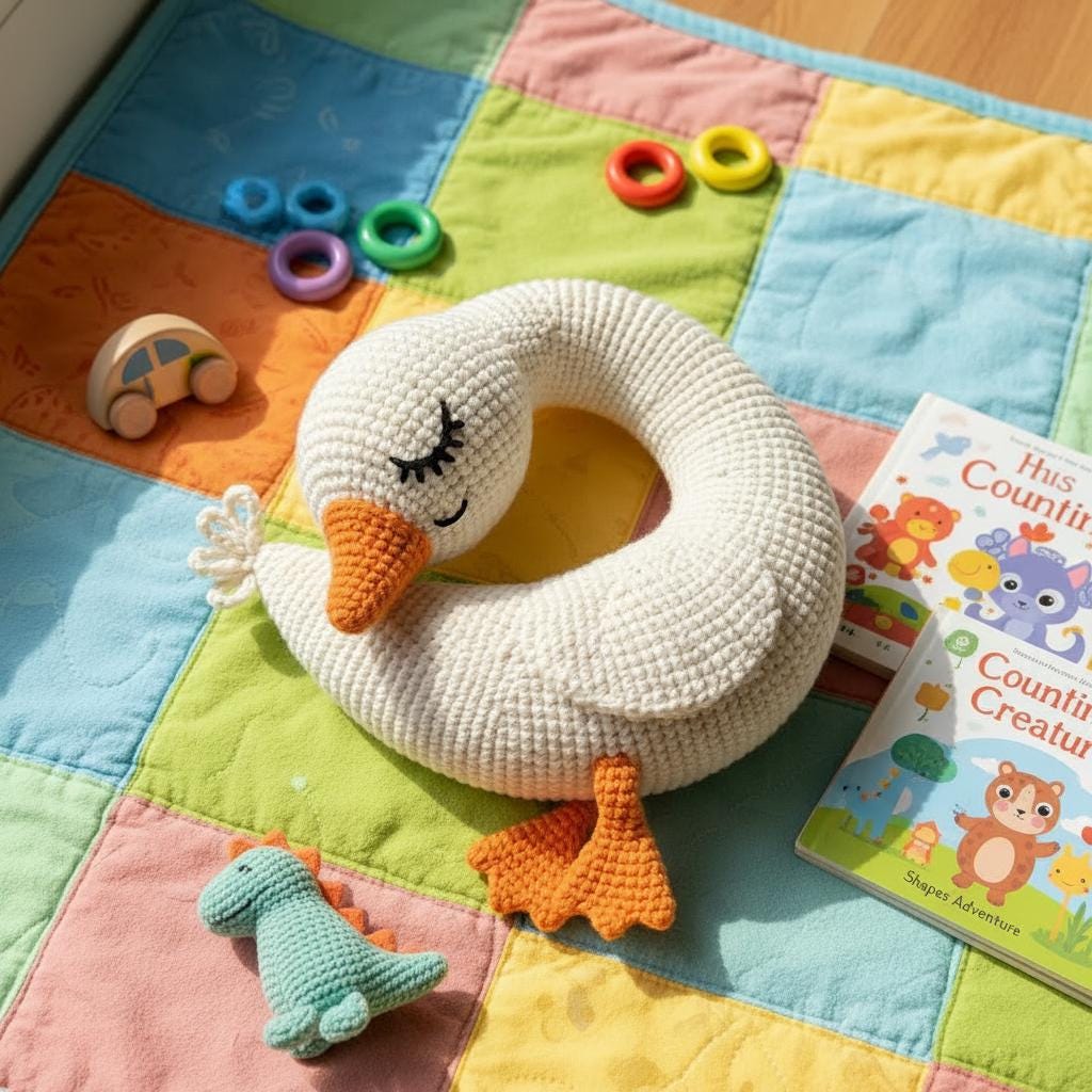 Sleeping Goose Duck Crochet