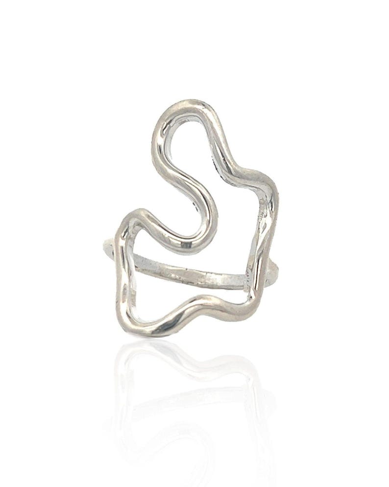 Puddle Ring by Dea Dia - Gold Abstract Modernist Ring - Flowing and ...