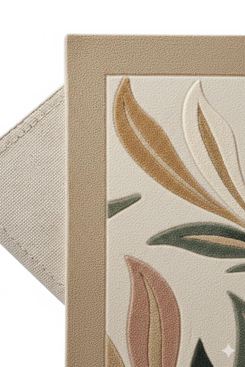 Sage Green Botanical Hand Tufted Wool Rug, Modern Floral Area Carpet - Etsy