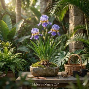Dwarf Crested Iris Bare Root Plants | Iris Cristata Native Wildflower Ground Cover Flower