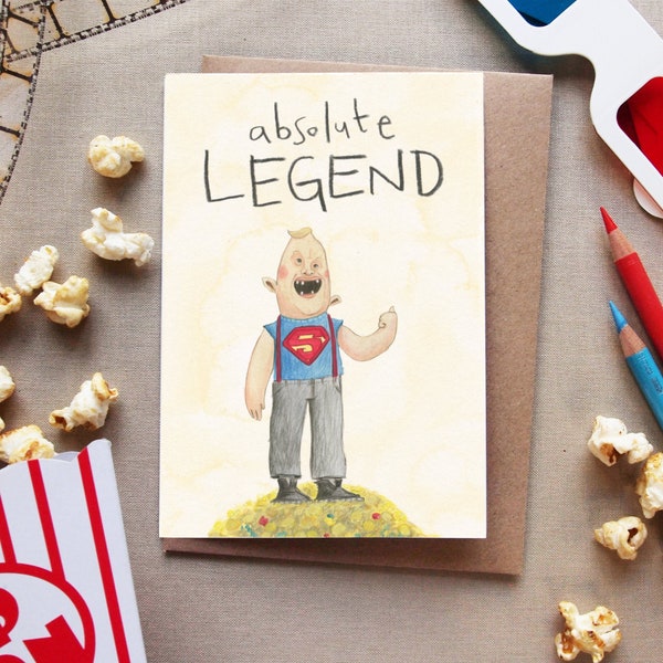 absolute legend - goonies DELETED SCENES sloth card birthday movies film cinema 80s pop culture humour funny geek comedy friends friendship