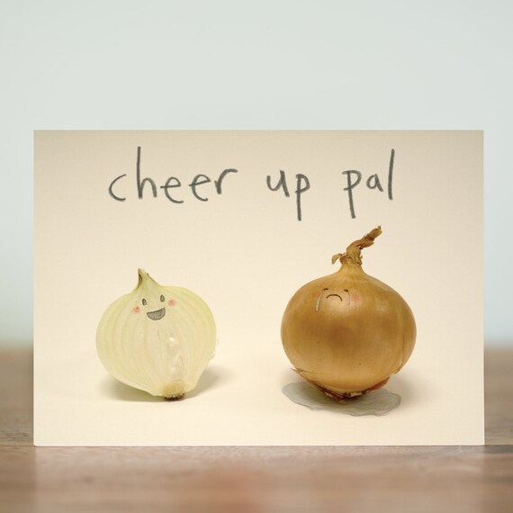 Remonter Le Pal Carte De Voeux Humour Pleure Legumes Etsy France