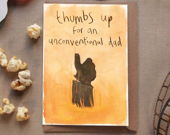 Terminator 2 Father's Day Card: Arnold Schwarzenegger, Recycled Paper