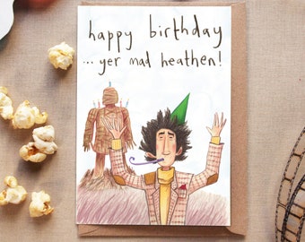 Wicker Man Birthday Card: Cult Film Pagan Humor