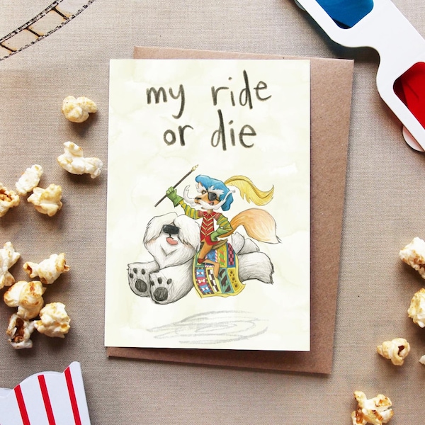 Labyrinth Friendship Card: Sir Didymus & Ambrosius