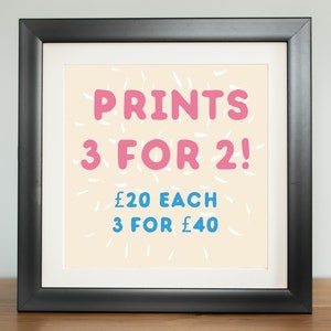 Print bundle 3 for 2 - All wall art, The Grey Earl,  fan poster art, funny humour, mix and match designs