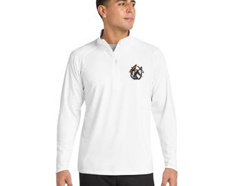 US Public Health Service Anchor and Caduceus Men's Sport-Wick® Stretch Quarter-Zip Pullover (Embroidery)