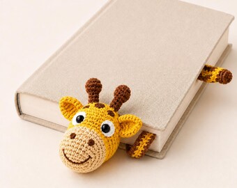 Giraffe Bookmark Crochet Pattern, Animal Reading Accessory, Instant PDF Download