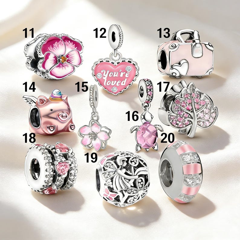 Pandora compatible beads.Pandora jewelry that can be freely combined handmade gifts for friendship and birthdays.Pendants. Gifts for friends image 3