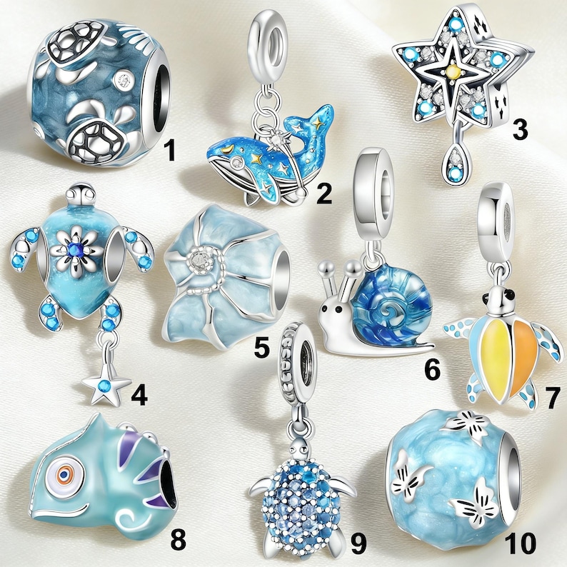 Pandora compatible beads.Pandora jewelry that can be freely combined handmade gifts for friendship and birthdays.Pendants. Gifts for friends image 2