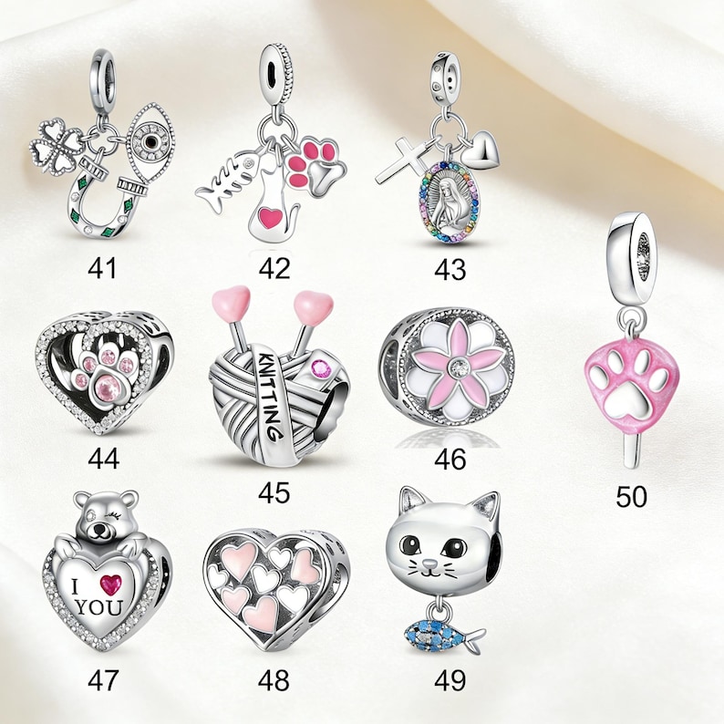 Pandora compatible beads.Pandora jewelry that can be freely combined handmade gifts for friendship and birthdays.Pendants. Gifts for friends image 6