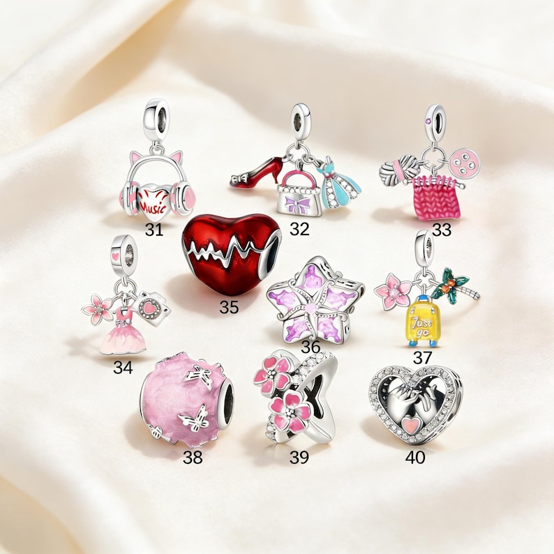 Pandora compatible beads.Pandora jewelry that can be freely combined handmade gifts for friendship and birthdays.Pendants. Gifts for friends image 5