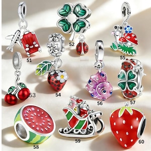 Pandora compatible beads.Pandora jewelry that can be freely combined handmade gifts for friendship and birthdays.Pendants. Gifts for friends image 7