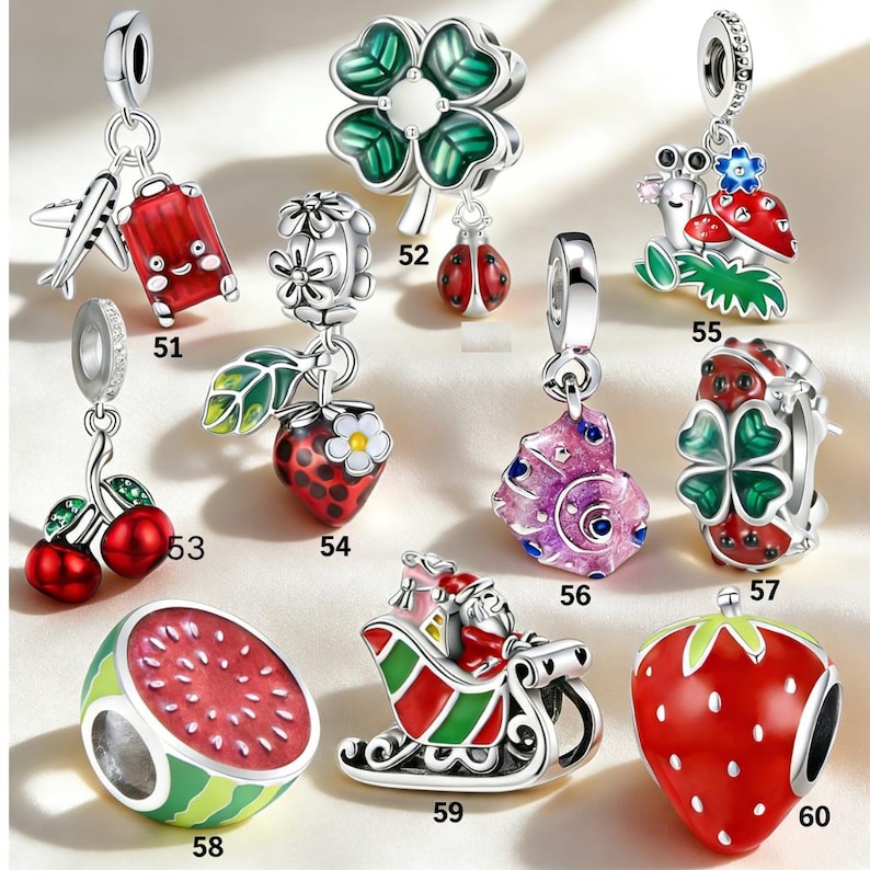 Pandora compatible beads.Pandora jewelry that can be freely combined handmade gifts for friendship and birthdays.Pendants. Gifts for friends image 7