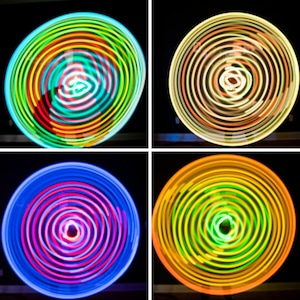 LED Light Up Hula Hoop | Unicorn Color Changing Bright | Rechargeable | HDPE | Polypro | Custom | Fun | Workout | Beginner | Kids | Outdoor