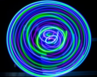 LED Light Up Hula Hoop | Blue+ Pink + Green + Purple  | Bright | Rechargeable | HDPE | Polypro | Custom | Fun | Workout | Beginner | Kids