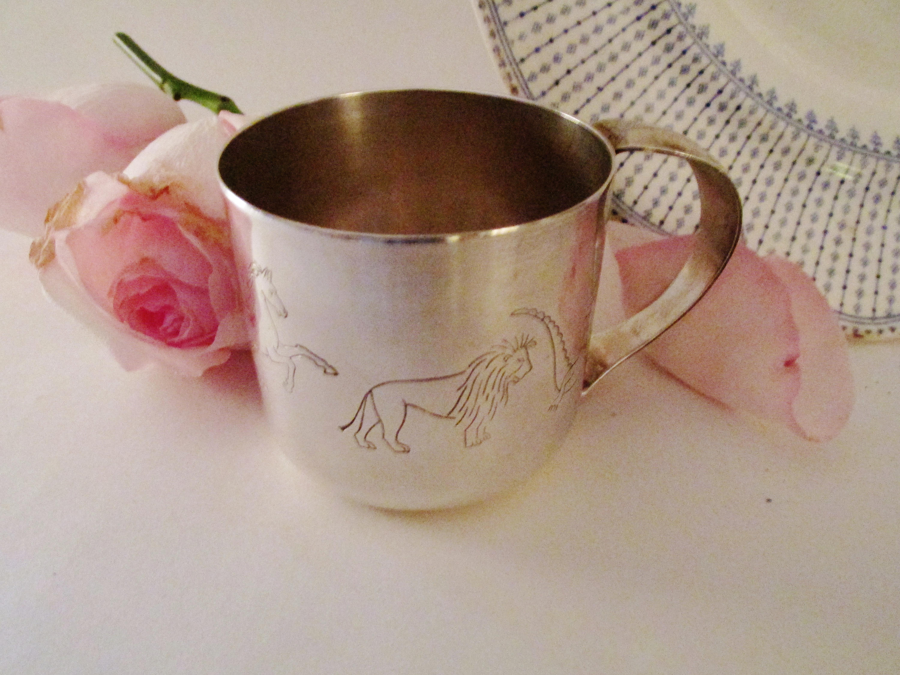 Napier Silver Baby Cup Zoo Animal Cup Nursery Decor Childs Etsy