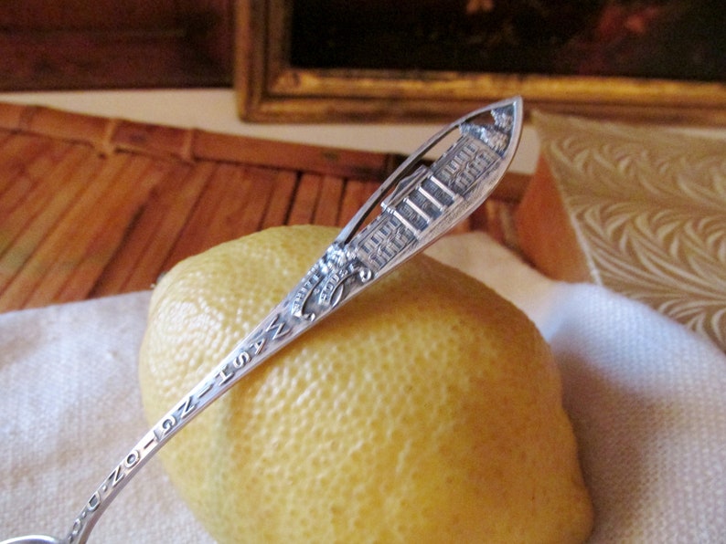 Vintage Sterling Washington DC Souvenir Spoon White House Collectible Stering Spoon