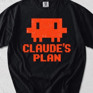 Claudes Plan-Shirt, lustiges KI-Entwickler-T-Shirt, Geschenk für Software-Ingenieure im Pixel-Art-Stil
