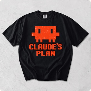 Claude's Plan Shirt, Funny AI Developer Tee, Pixel Art Software Engineer Gift
