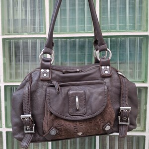 Brown Leather Y2k Bag - Etsy Israel