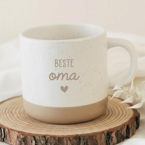 Mors dag-present mormorsmugg Bästa mormor – Present till mormor – Mormors kaffemugg med hjärta – Kärleksfull mors dag-present mormor – mormor