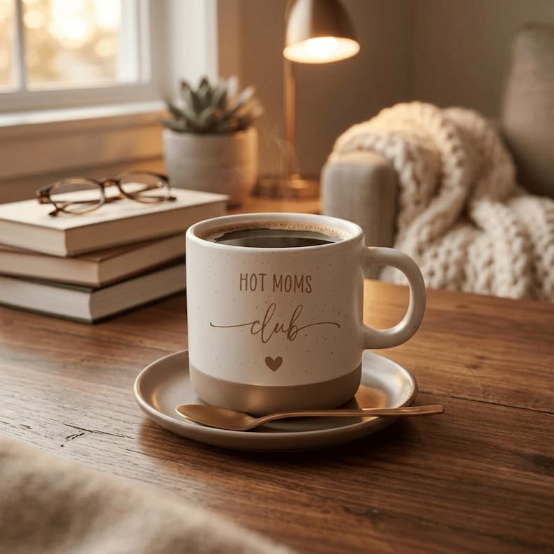 Regalo divertido para mamá: Taza del Club de Mamás Guapas, Regalo para el Día de la Madre, Taza Divertida para Mamá, Idea de Regalo para Mamá imagen 6