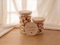 Father's Day Gift for Dad: Engraved Candy Jar with Kisses for Dad – Personalized Candy Jar – Father's Day Gift Idea