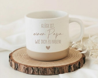 Mok met de tekst "Geluk is een vader zoals jij hebben" – Cadeau voor papa – Cadeau van een kind – Vaderdagcadeau voor papa – Bedankt papa-mok