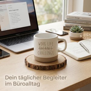Work-Life Balance Challenge Mug – Funny Office Mug – Sarcasm Coffee Mug – Gift for Colleagues – Humorous Ceramic Mug, Colleague Mug image 6