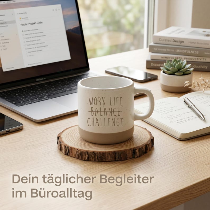 Work-Life Balance Challenge Mug – Funny Office Mug – Sarcasm Coffee Mug – Gift for Colleagues – Humorous Ceramic Mug, Colleague Mug image 6