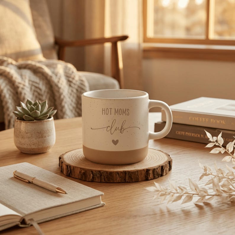 Regalo divertido para mamá: Taza del Club de Mamás Guapas, Regalo para el Día de la Madre, Taza Divertida para Mamá, Idea de Regalo para Mamá imagen 3