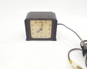 Vintage Telechron, Little Tel Clock, Electric Alarm, Model 7H137, Working