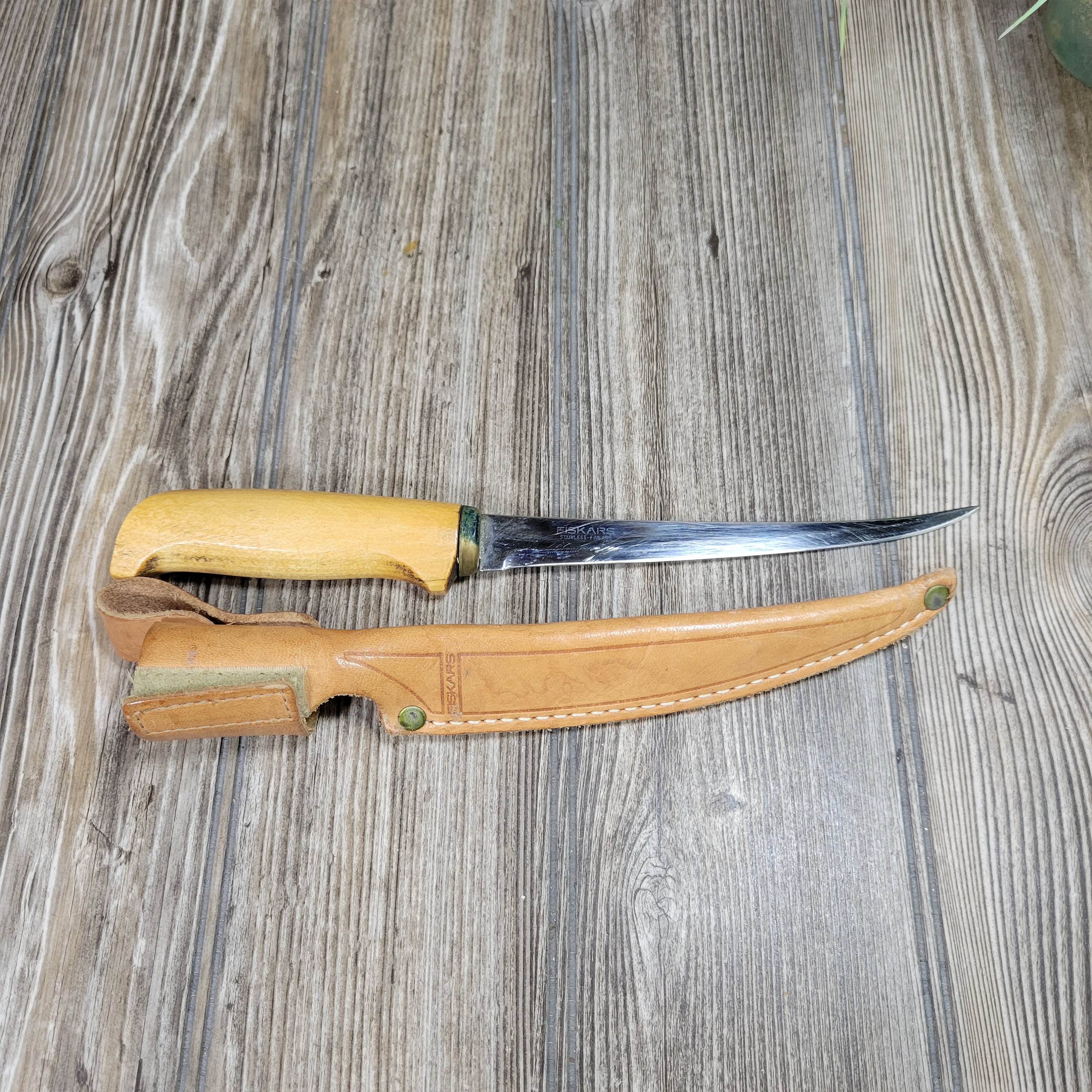 Vintage 1960s Normark Stainless Steel Fillet Knife from Fiskars with  Original Sheath Made in Finland