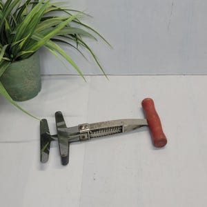 Vintage Chopper, Foley Triple Blade, Red Handle, Kitchen Utensil