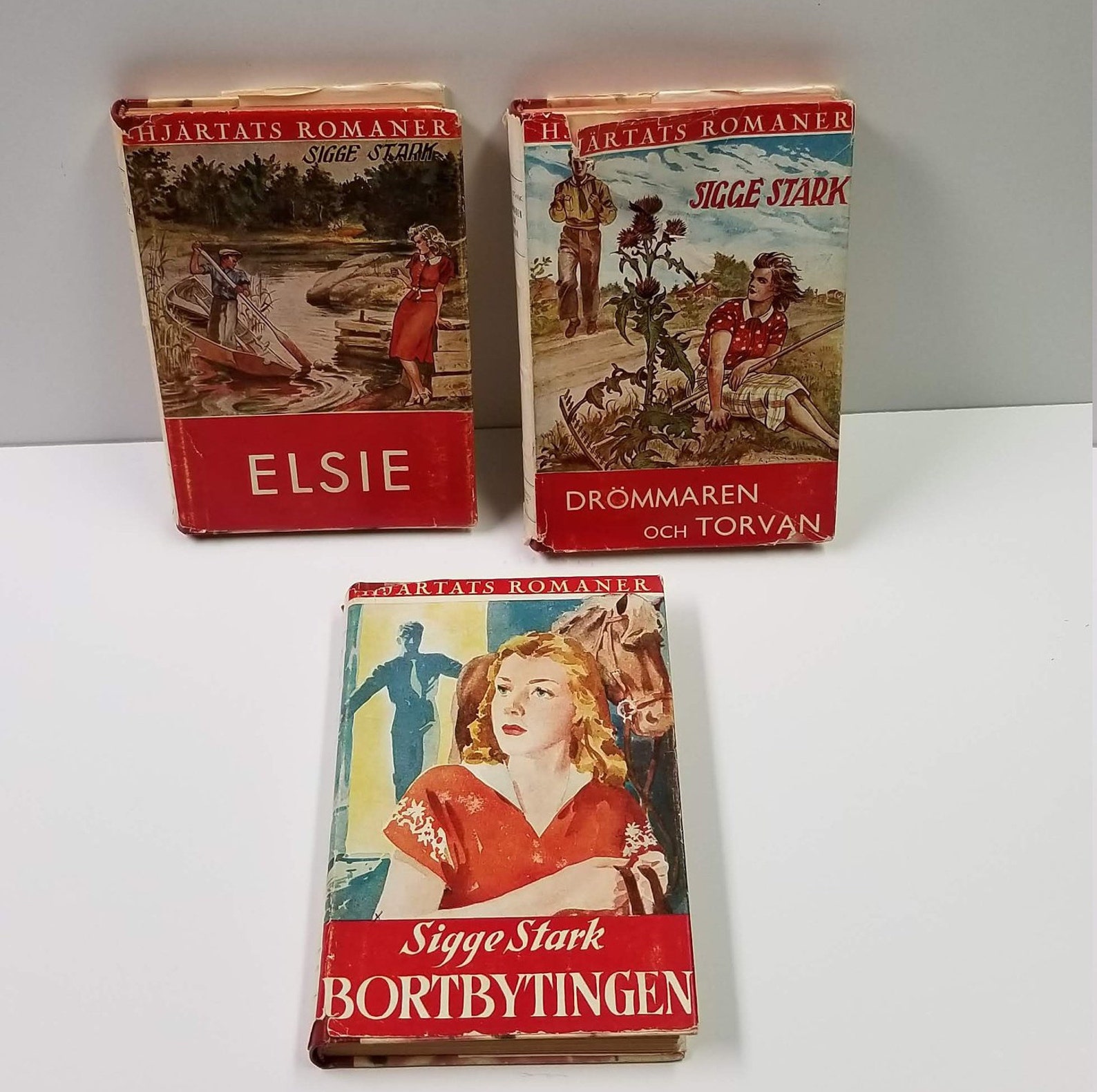 3 Vintage Swedish Books Sigge Stark Elsie Drommaren och | Etsy