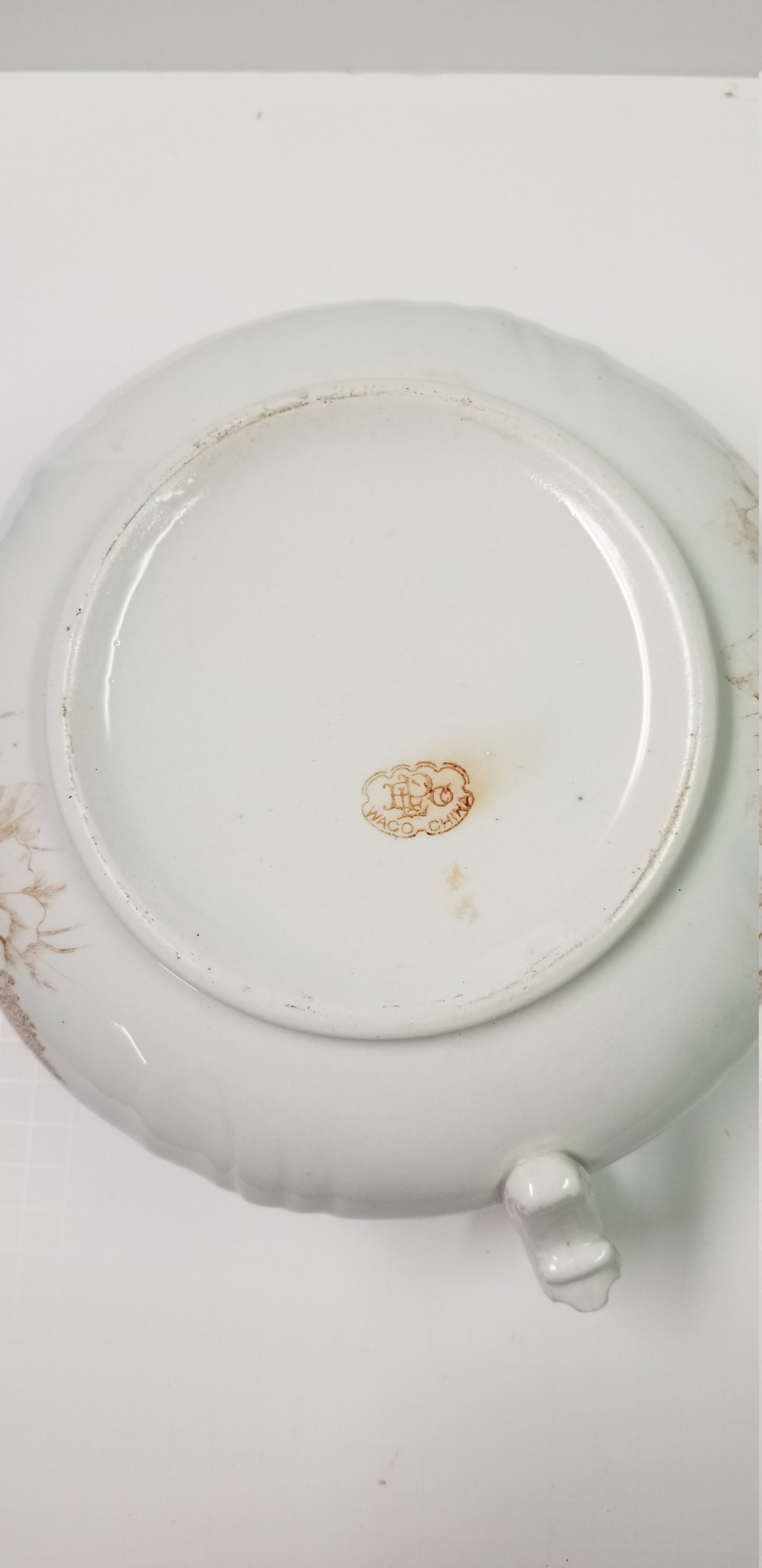 Antique Chamber Pot & Lid Brown Transferware Floral Etsy