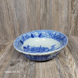 Vintage Victoria Ware Ironstone Flow Blue Bowl, Reproduction?