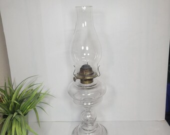 Vintage Oil Lamp, P & A Mfg Wick Chimney Hurricane Lantern