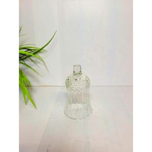 Vintage Peg Votive Cup Candle Holder, Clear Diamond Bottom Home Interiors