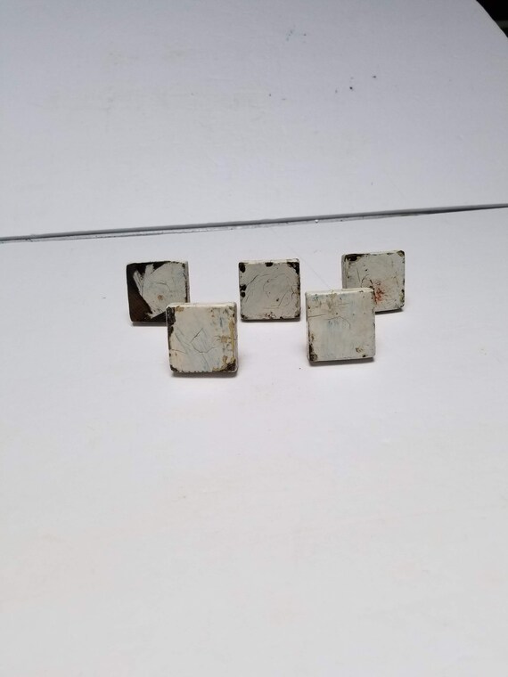 Vintage Wood Drawer Pulls Knobs Handles Dresser Desk Square Etsy