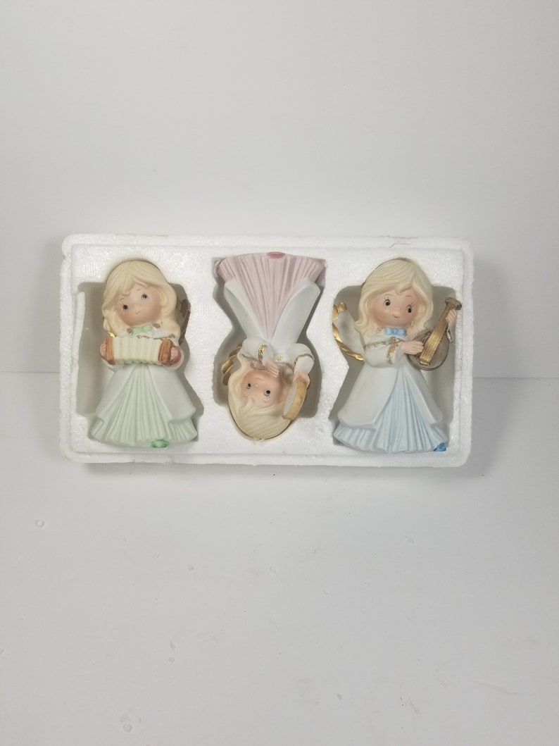 Angels Homco Christmas Vintage Home Interior Figurines 5504 Set 3 Nib Home Decor Ornaments Accents Efp Osteology Org