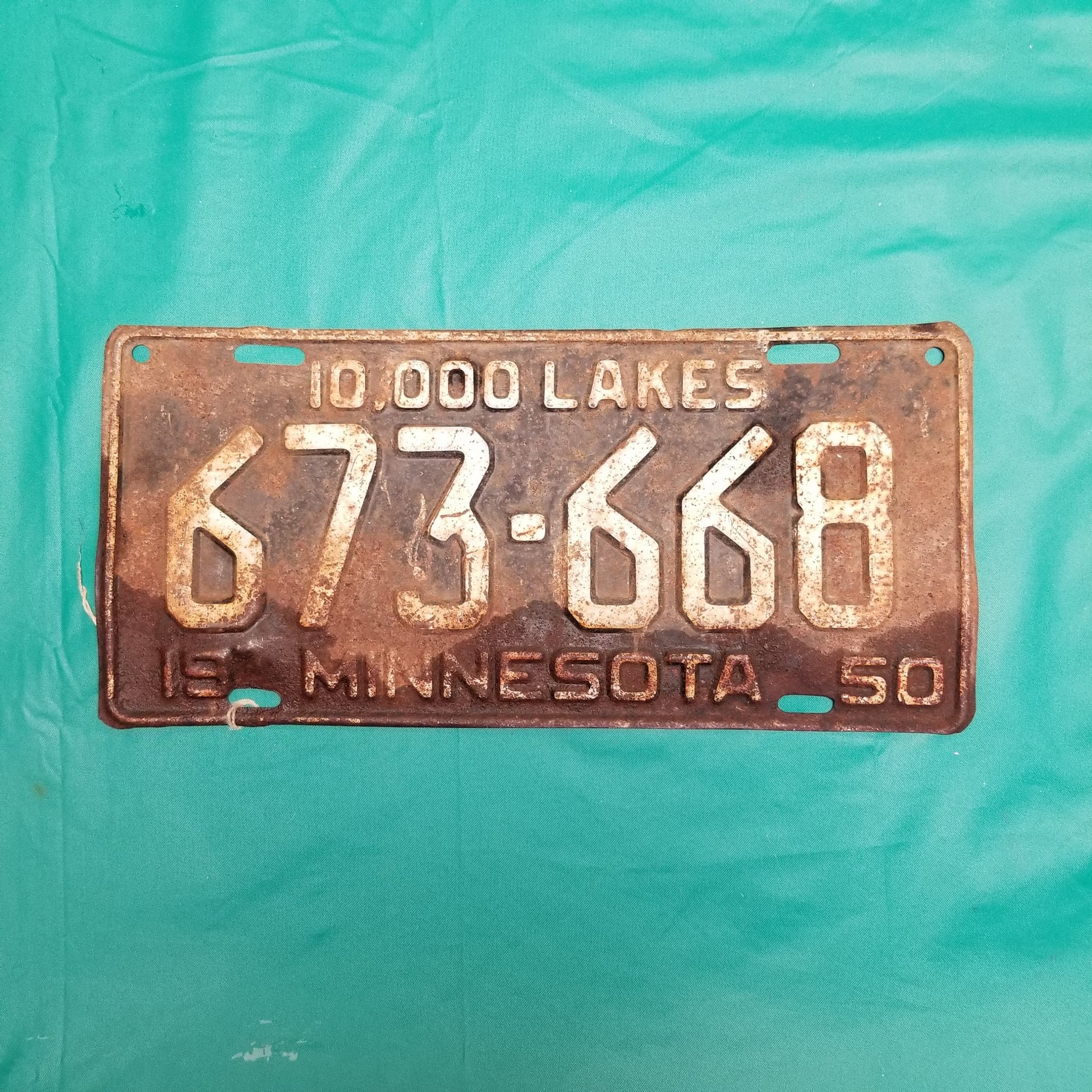 Vintage Minnesota License Plate 1950 Truck Car Rusty - Etsy.de
