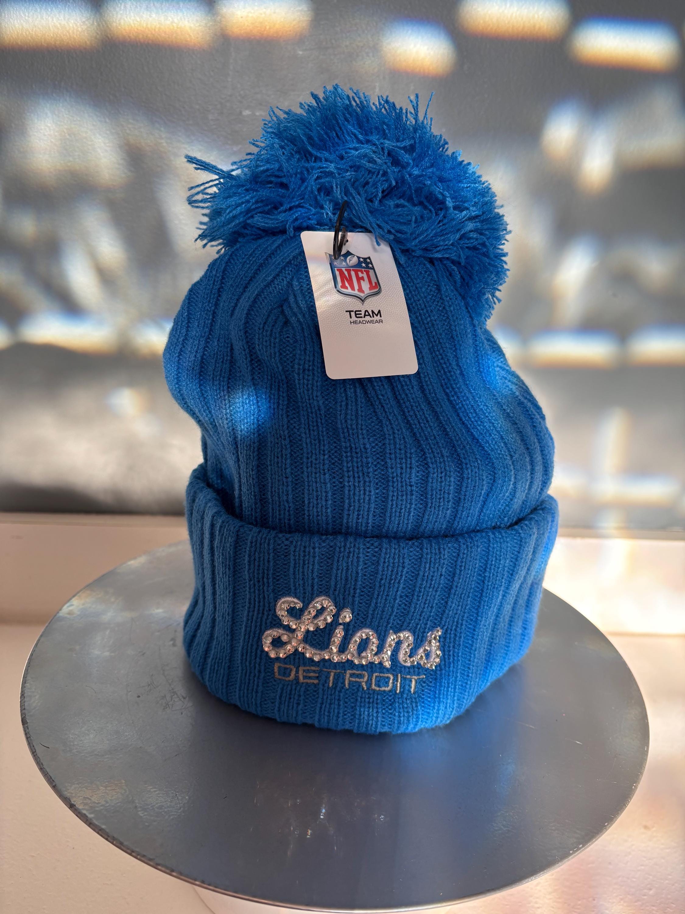 Blue Beanie With Crystals - Etsy display picture 2