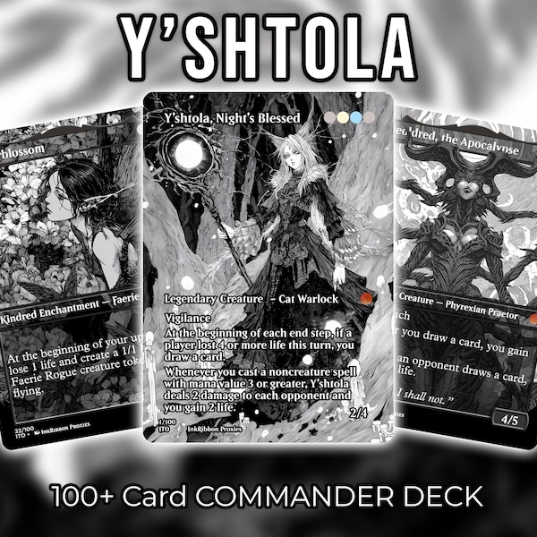 Y'shtola Control Deck, Junji Ito Manga Horror Theme | 100 Card MTG Proxy EDH Deck