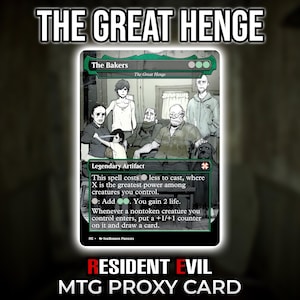 The Great Henge – Resident Evil Custom MTG Card “The Bakers” | Commander EDH Proxy