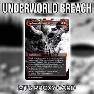 Underworld Breach – MTG Proxy Card | Manga Horror Style Custom Magic Card