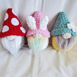 Gno-Sew Gnomeo PDF Digital Patten,  Crochet Gnome Pattern