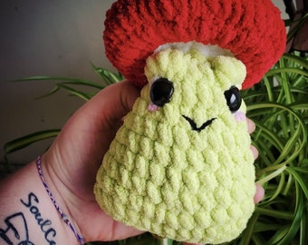 Digital PDF TOADstool Plush Crochet Pattern Mushroom Frog Plush Toad Plush Mushroom Plush