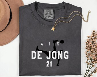 Air De Jong #21 Soccer Bicycle Kick T-Shirt, Netherlands Fan Tee